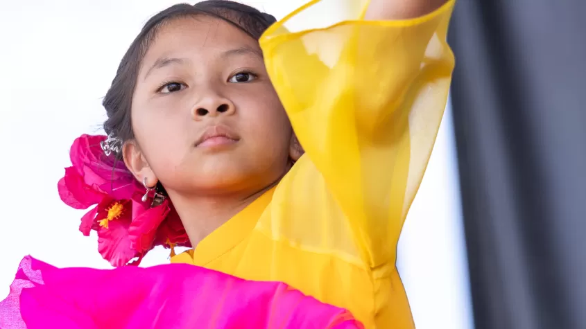 Dancer in traditional outfit 
