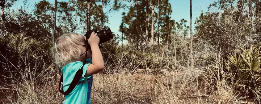 Birdwatcher at Prairie Pines Preserve